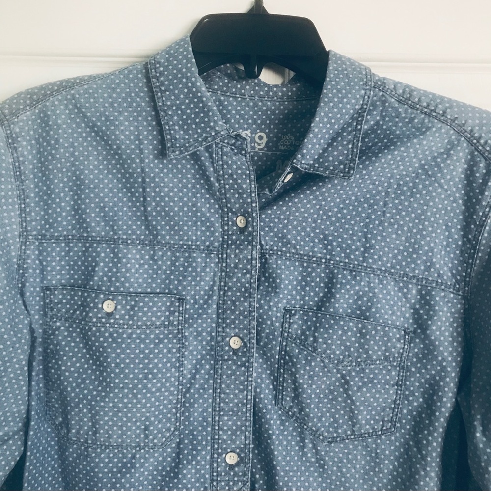 MED Gap Polka Dot Button Up